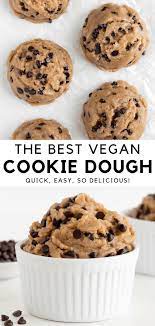 Edible Vegan Cookie Dough Recipe Easy Vegan Dessert Vegan Dessert Recipes Easy Vegan Cookies