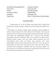 Jawaban modul 1 kb 3. Tugas Modul 3 Forum Diskusi Kb 1