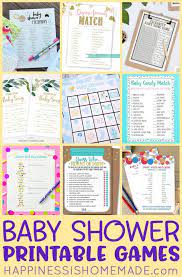 Foxes, deers, and squirrels, can you guess the baby shower theme? 18 Printable Baby Shower Games Happiness Is Homemade