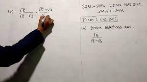 Maybe you would like to learn more about one of these? 2 Cara Cepat Mengerjakan Soal Matematika Soal Ujian Nasional Sma Un Sma Youtube