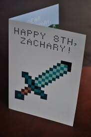 Ah, the minecraft birthday party. 14 Minecraft Birthday Card Ideas