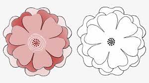 Black and white sunflower clip art. Flower Multi Choice 6 Petal S3 Template Free Flower Templates Svg Hd Png Download Transparent Png Image Pngitem