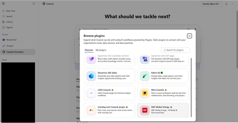 pagina di dettaglio del plugin Cowork