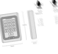 Metal Case Standalone Access Controll RFID EM Reader Keypad