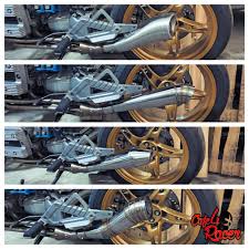 Bmw K100 Custom Exhaust Muffler Collector 4to1 Cafe Racer Parts Vintage Cafe Racer Cafe Racer