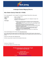 Proposal ditujukan kepada adapun visi dan misi saya mengajukan permohonan magang di bank jateng yaitu: 30 Magang Dharma Bank Jateng Info Dana Tunai