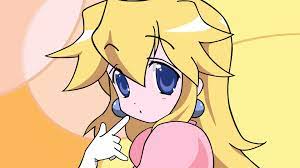 Princess Peach Lucky Star Super Mario Bros Super Smash Bros Princess Peach Girl Blonde Earrings Finger 1 Super Mario All Stars Super Mario Bros Mario Bros