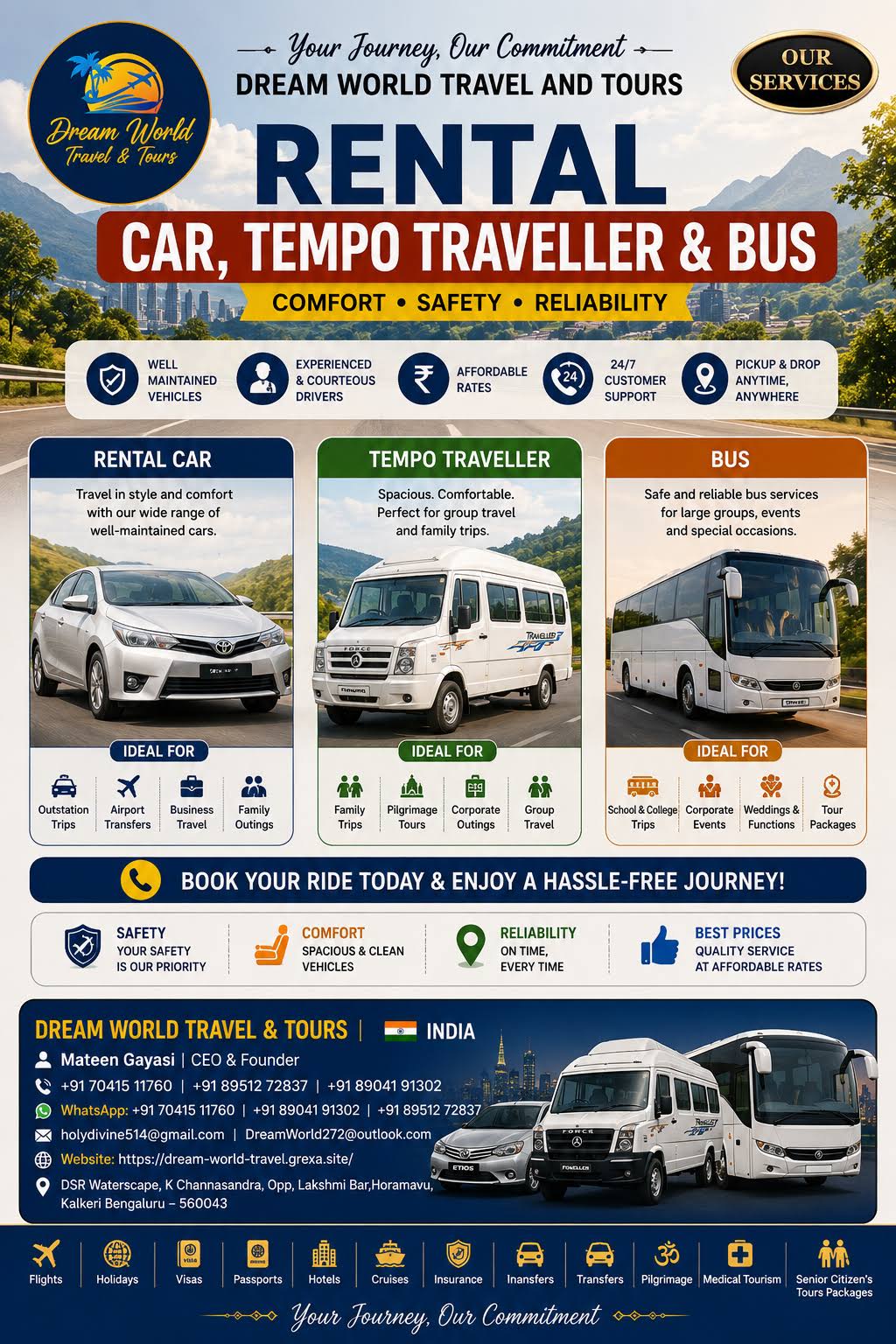 RENTAL & TRANSPORTATION SERVICES product image