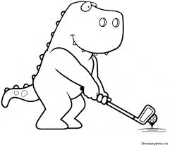 My friends played on my team and we won many games. Dinosaur Golf Coloring Page Dinosaur Coloring Pages