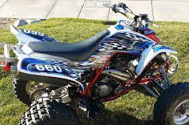 Raptor 660 Graphics Yamaha 660r Atv Custom Sticker Kit 2500 Blue Ebay Sticker Kits Custom Stickers Raptor