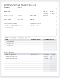 It gives you ideas on what your family agenda should contain and even suggests on what you could possibly do together as a family. 10 Free Meeting Agenda Templates For Microsoft Word Smartsheet