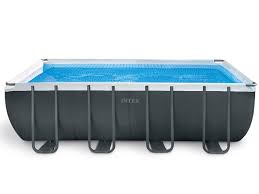 Piscine Tubulaire Rectangulaire Intex Ultra Silver 5 49 X 2 74 X 1 32 M