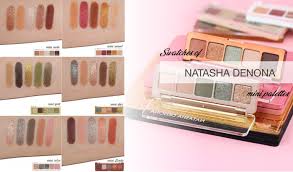 The mattes are to die for, theyre so. Swatch Party Natasha Denona Mini Palettes Nailderella