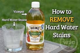 Removing Hard Water Stains With Heinz Apple Cider Vinegar
