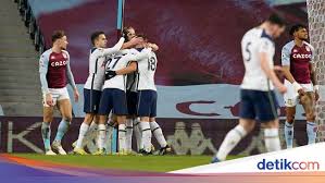 Tottenham's hopes of securing european football were dented as aston villa came from behind to claim a deserved premier league victory in front of 10,000 fans. First Half Tottenham Hotspur Winning 1 0 Over Aston Villa Netral News
