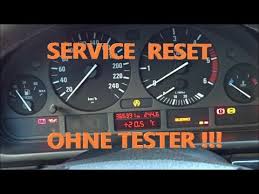 Bmw E39 Service Zuruckstellen Ohne Tester Youtube