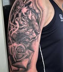 Tiger and roses tattoos on lower arm. Arm Tiger And Rose Tattoo Novocom Top