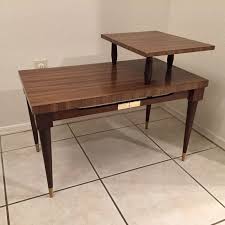 4.8 out of 5 stars. Vintage Mid Century Modern Two Tier End Table Dark Wood Laminate Top Night Stand Mcm For Sale In Phoenix Az Offerup