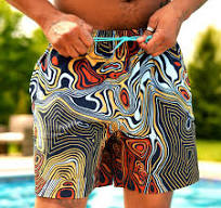 Arena Long Swim Trunks For Boys - Team Solid - Red