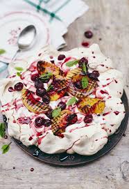 White chocolate chips, breyers® summer berry cobbler. Grilled Fruit Pavlova Jamie Oliver Pear Dessert Recipes Pavlova Recipe Dessert Recipes