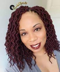 Freetress Small Curly Faux Locs Color 99j Curly Faux Locs Kids Hairstyles Curly Crochet Hair Styles