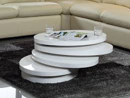 Das spiegelglatte weiß ist mit jeder farbe zu kombinieren. Table Basse Pivotante Ovale Circus Mdf Laque Blanc Couchtisch Hochglanz Couchtisch Tisch