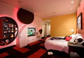 Mickey Mouse Themed Kids Room Designs And Furniture Kidsomania Mickey Mouse Bedroom Mickey Mouse Bedroom Decor Disney Home Decor
