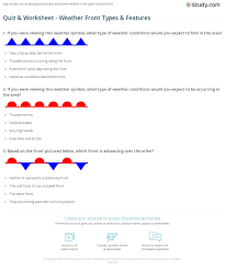 Questions and answers about folic acid, neural tube defects, folate, food fortification, and blood folate concentration. Quiz Worksheet Weather Front Types Features Study Com