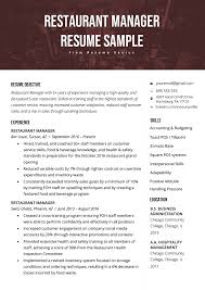 Successful associate team leader with 10 years of experience in the printing industry. Restaurant Manager Resume Sample Tips Resume Genius