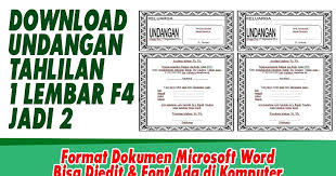Contoh undangan kirim doa yasin dan tahlil satusgiga. Download Undangan Tahlilan 3 7 40 100 1000 Harian 1 Lembar Jadi 2 Model 2 Undangan Microsoft Word Bisa Diedit Terbaru Terviral