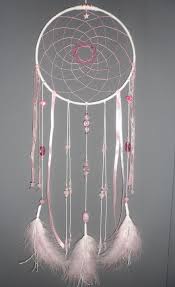 Attrape Reves Rose Poudre Dreamcatcher Plumes Perles Et Ficelle Decorations Murales Par La Capteur De Reves Bricolage Attrape Cauchemar Capteurs De Reves