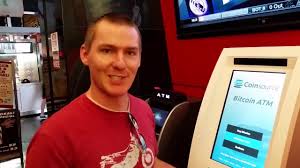 Bitcoin Buying From A Bitcoin Atm Machine Using Cash Youtube