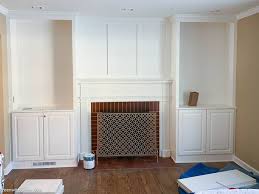 Check spelling or type a new query. White Built In Bookshelves Around The Fireplace Green With Decor