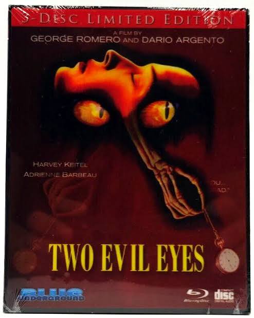 Two Evil Eyes - George Romero Dario Argento - 3-Disc Limited Edition  Blu-ray NEW