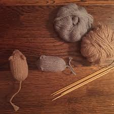 Making the mouse cat toy. Knitted Mouse Catnip Cat Toy Made By Marni