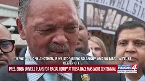 President Biden, the Rev. Jesse Jackson visit Oklahoma to shine light