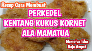 Mulai dari jagung, tahu, hingga tempe. Resep Cara Membuat Perkedel Kentang Kukus Kornet Ala Mamatua Youtube