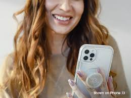 Amazon.com: OtterBox Funda transparente para iPhone 14 y iPhone 13 Otter +  Pop Symmetry Series