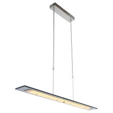 242,99 € statt 269,99 € 24. Hohenverstellbare Led Pendelleuchte Dimmbar Per Gestensteuerung Silber Glas Inkl Led 25w Deutsche Leuchten De