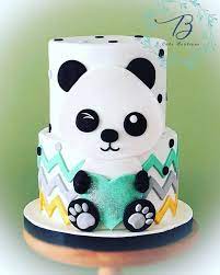 Panda Cake Panda Cakes Panda Baby Shower Cake Baby Birthday Cakes