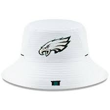 Philadelphia Eagles New Era 2019 Nfl Training Camp Official Bucket Hat White Philadelphia Eagles Bucket Hat New Era
