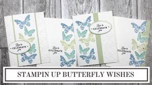 We just need pattern paper, scissors, a ruler, and a pencil…. 4 Simple Card Making Techniques Stampin Up Butterfly Wishes Youtube