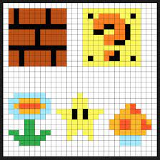 Super Mario Item Block Coin Bank Sprites Kit Perler Bead Project Perler Bead Mario Perler Beads Mario Quilt