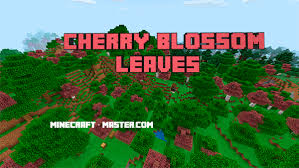 Cherry blossom trees would make an amazing addition to the game and would add some fancy to many people's worlds! Cherry Blossom Leaves