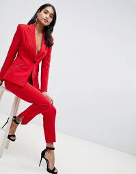 Great savings free delivery / collection on many items. Asos Design Asos Design Red Suit Blazer Woman Suit Fashion Suits For Women Red Suit