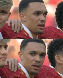 In my opinion this was the moment Trent wanted out that final Klopp  farewell at Anfield. #liverpoolfc #ynwa #lfc #premierleague #anfield  #liverpoolfans #salah #lfcfamily #championsleague #diaz #slot  #weareliverpool #lfcfans #nunez #vandijk #kopites #