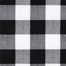 Black And White Buffalo Check Fabric By The Yard Jet Black Sawyer Buffalo Check Duck Cloth Fabric Pillow Fabric Fabric Plaid Decor