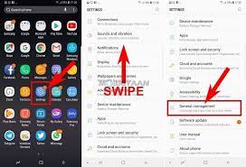 Once you are in the settings, find your way to the general management section and tap it. How To Disable Autocorrect Or Predictive Text On Samsung Keyboard Android Guide