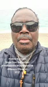Andrew Robinson Singer from Switzerland #FreePalestine #GazaNewsLive #...
