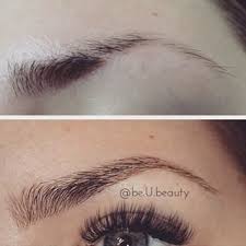 You may need a touch up here or there, but each morning you'll wake up with thick and full brows, without having to put any work in yourself. Brow Extensions Last Between Two To Three Weeks And Cost Anywhere From 75 To 350 Brow Extensions Eyebrow Extensions Brows